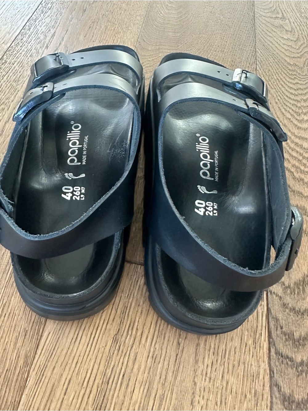 Papillio By Birkenstock Milano Chunky Black Sandal - Picture 7 of 13